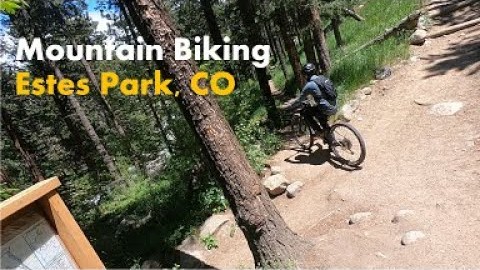 Mountain Bike Slow Rolling Estes Park Colorado Image