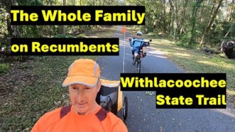 The Whole Family Riding Recumbent Bikes, Withlacoochee State Trail Image