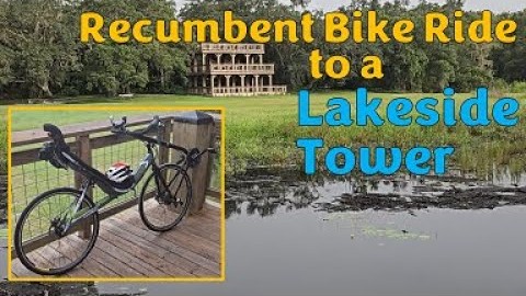 Recumbent Bike Ride to a Lakeside Tower Image