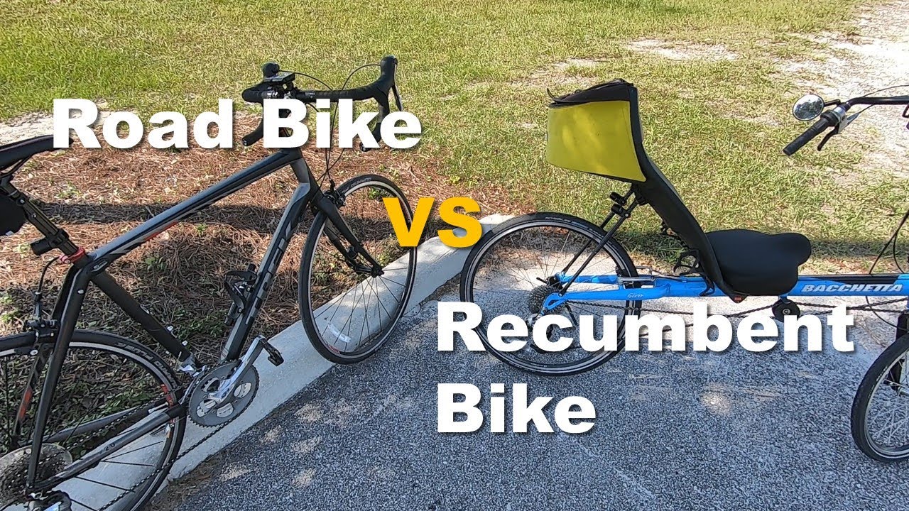 Recumbent vs Road Bike Comparison Image
