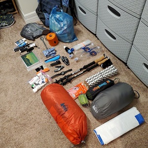 Backpacking gear image