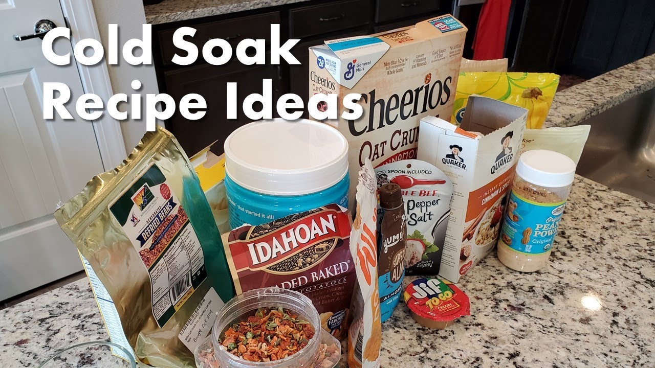 Cold Soak Recipe Ideas, Stoveless Backpacking Recipes